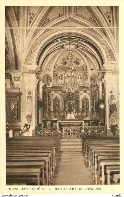 CPA Argentiere Interieur de l'Eglise