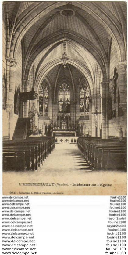 carte de l'hermenault  intérieur de l' église