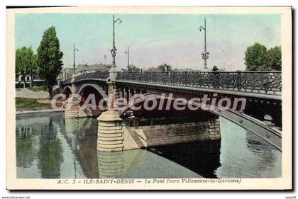 CPA Ile Saint Denis Le Pont (vers Villeneuve la Garenne)