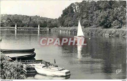 CPM L'Isle Adam Barrage sur l'Oise Bateau