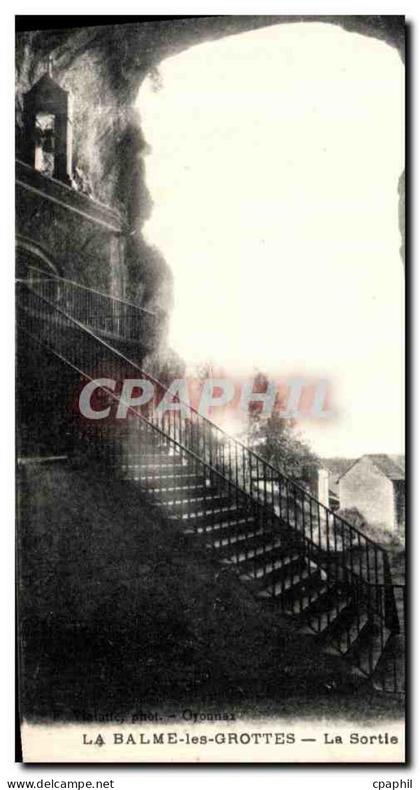 CPA La Balme les Grottes La Sortie des grottes
