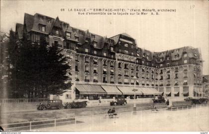 CPA La Baule Ermitage Hotel Vue d'ensemble de la facade sur la mer