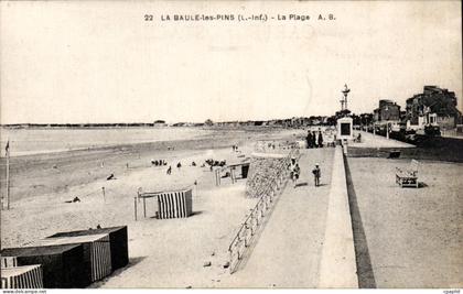 CPA La Baule les pins La plage