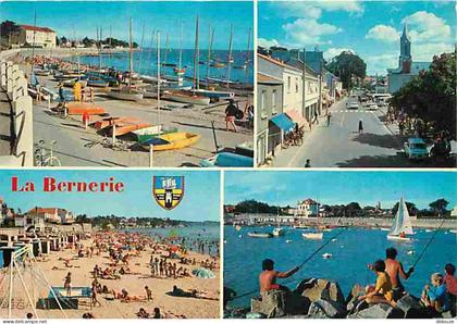 44 - La Bernerie en Retz - Multivues - Blasons - Plage - Automobiles - Pecheurs à la ligne - CPM - Voir Scans Recto-Vers