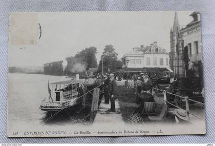 AB558, La Bouille, embarcadère du bateau de Rouen, Seine Maritime 76