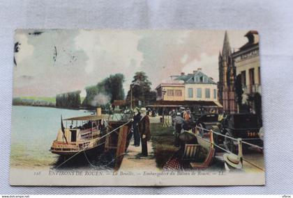 AB559, La Bouille, embarcadère du bateau de Rouen, Seine Maritime 76