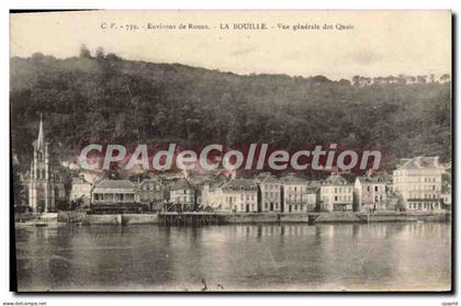 CPA La Bouille Vue Generale Des Quais