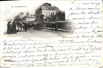 CPA La Bourboule Anes Mules