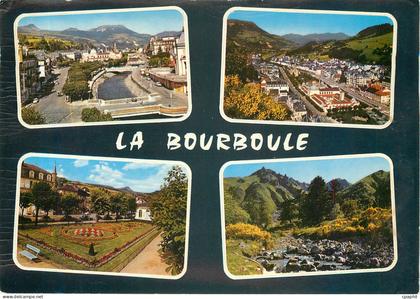 CPM La Bourboule L'Auvergne Touristique La Bourboule Vues generales Square Gallieni Puy de Sancy