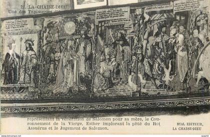 CPA 21 la chaise dieu une des tapisseries