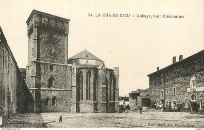 CPA la Chaise Dieu Abbaye Tour Clementine