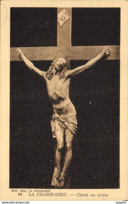 CPA La Chaise Dieu Christ en ivoire