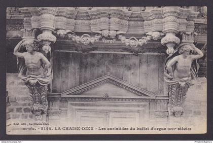 FRANCE, Postcard, La Chaise-Dieu, Les Cariatides du buffet d'orgue
