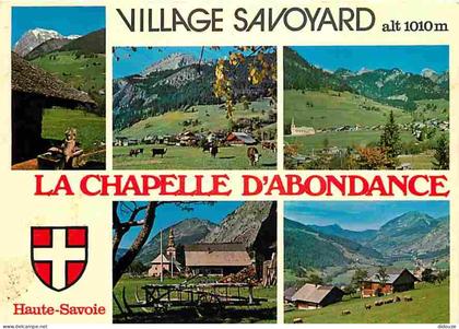 Carte Postale - 74 - La Chapelle d'Abondance - Multivues - Vaches - Blasons - CPM - Voir Scans Recto-Verso - Poscard - C