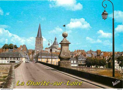 58 - La Charité sur Loire - Le pont sur la Loire et la tour Sainte-Croix - CPM - Carte Neuve - Voir Scans Recto-Verso
