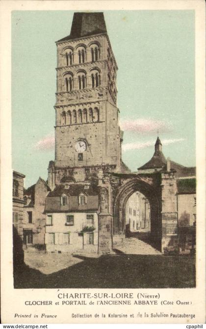 La Charite sur Loire - Clochet et Portail - CPA