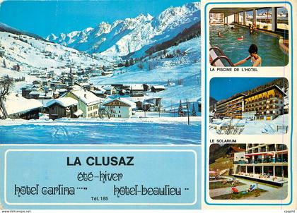 CPM La Clusaz Hte Savoie France Sa piscine Son solarium