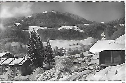 CPSM La Clusaz Le Chef-lieu et le Téléphérique de Beauregard