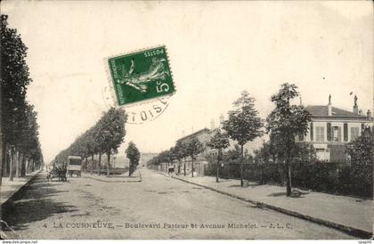 La Courneuve CPA Boulevard PAsteur et avenue Michelet