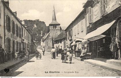 Creuse CPA La Courtine La grande rue