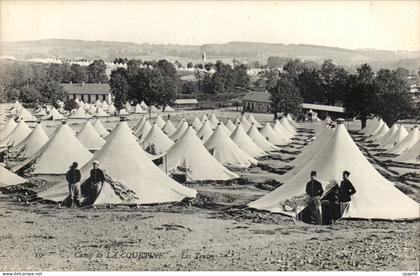 Creuse CPA La Courtine les tentes (militaria)