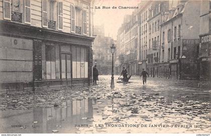 75-PARIS-INONDATIONS- LA RUE DE CHARONNE