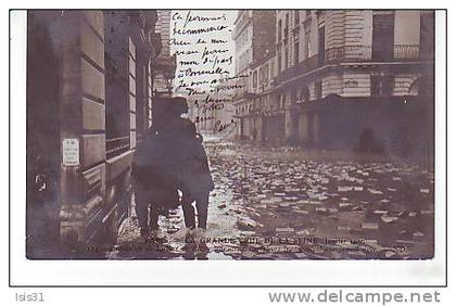 Dép75 - Paris - Arrondissement: 07 -  Inondations de 1910 - RF5007 - Rue de Bourgogne  - bon état