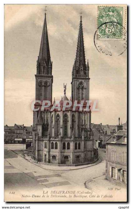 CPA La Delivrande Notre Dame de la Delivrande la Basilique Cote de L Abride