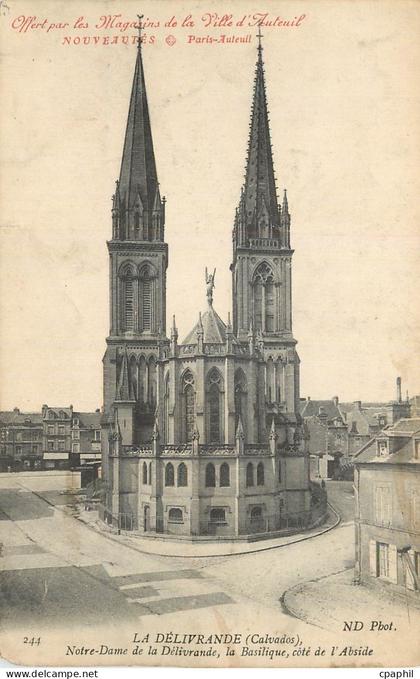CPA La Delivrande Notre Dame de la Delivrande la basilique cote de l'abside