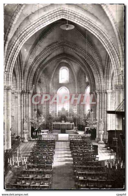 CPSM La Ferte Alais (S   O) eglise notre Dome (interieur)