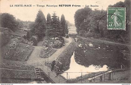 LA FERTÉ MACÉ (61) Tissage Mécanique Retour Frères - Les Bassins - Ed. L. Orhant