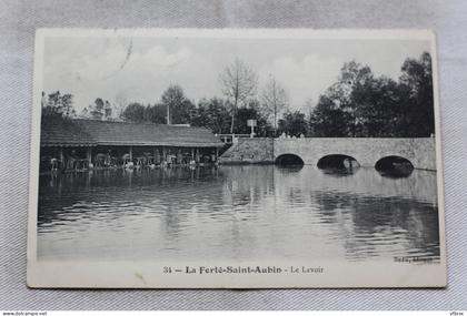 Cpa 1912, La Ferté saint Aubin, le lavoir, Loiret 45