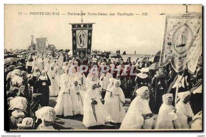 CPA La Pointe du raz Pardon de Notre des naufrages