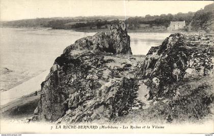 CPA La Roche Bernard Les Rochers et la Vilaine