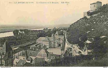 95 - La Roche Guyon - Le Château et le Donjon - CPA - Voir Scans Recto-Verso