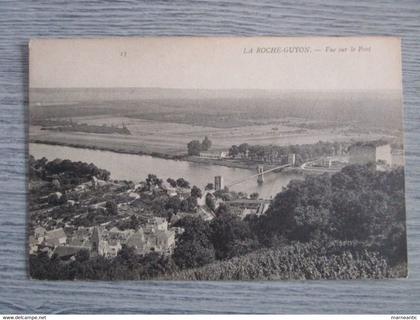 cpa la Roche Guyon(95)vue sur le pont