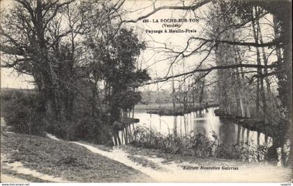 CPA La Roche sur Yon Paysage a Moulin Frais