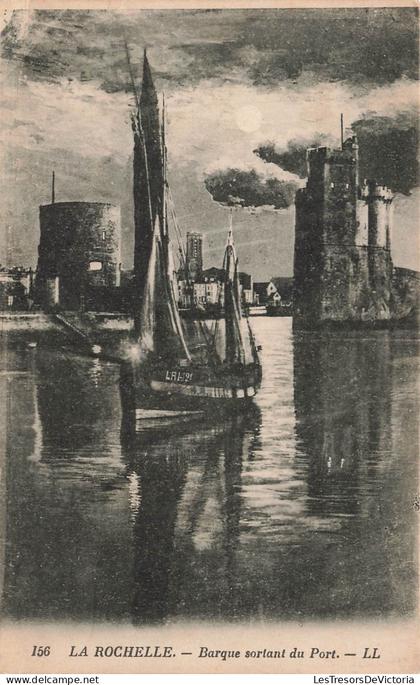 FRANCE - La Rochelle - Barque sortant du port - L L - bateau - transport - Carte Postale Ancienne