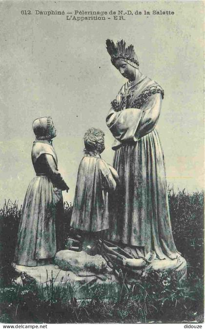 Carte Postale - 38 - La Salette - Pèlerinage de Notre Dame de la Salette - L'apparition - CPA - Voir Scans Recto-Verso -