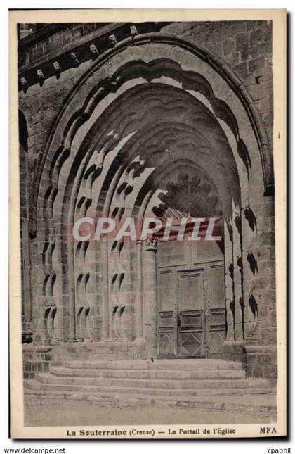 CPA La Souterraine Le Portail de l'Eglise