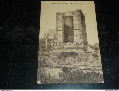 LA TOUR D'AIGUES - TOUR DES ROMAINS "circulée" - 84 VAUCLUSE (C.T)