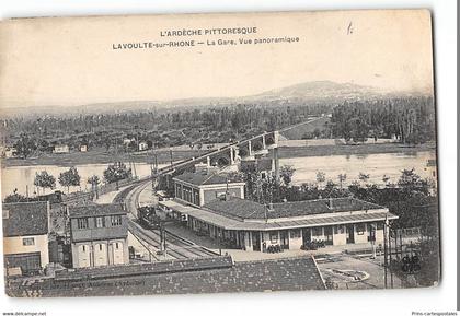 CPA 07 La Voulte sur Rhône La Gare Le Train
