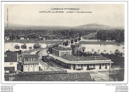 CPA 07 La Voulte sur Rhone la gare Vue Panoramique