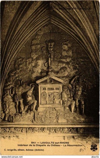 CPA La VOULTE-sur-RHONE Intérieur de la Chapelle du Chateau (660612)