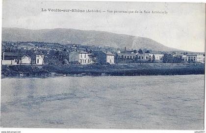 LA VOULTE SUR RHONE (07) vue panoramique de la Soie artificielle