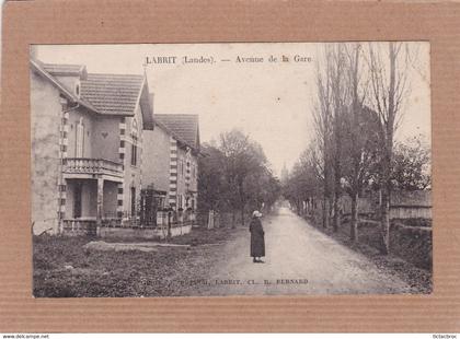 CPA 40 Labrit Landes avenue de la gare