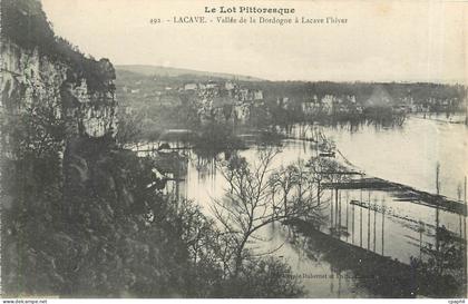CPA Le Lot Pittoresque Lacave Vallee de la Dordogne a Lacave l'Hiver