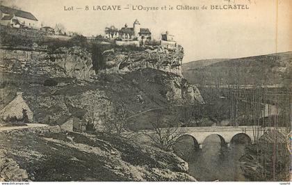 CPA Lot 8 Lacave l'Ouysse et le Chateau de Belcastel