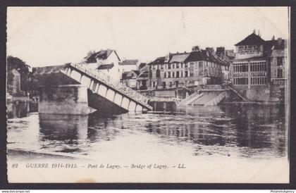 FRANCE, Postcard, Lagny-sur-Marne, Bridge of Lagny, WWI