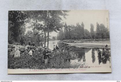Lamalou les Bains, le rocher des pêcheurs, pêche, Hérault 34